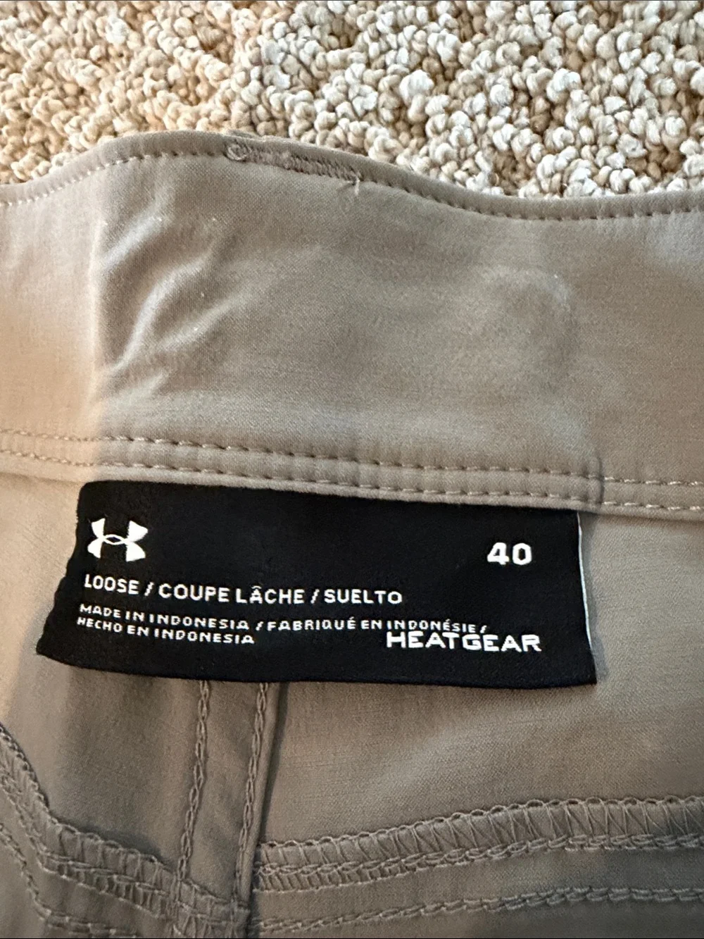Under Armour Men's Cargo Shorts in Light Taupe